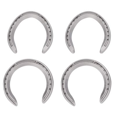 Blaihild 4-Piece Aluminum Alloy Horseshoe Set for Horse Racing, Durable Sports Horseshoes with Multiple Sizes for an Optimal Fit (6 ID: 16.5 mm/0.64 in, Circumference: 51.8 mm/2.04 in)