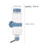 BATHVEVE Hanging 473 ml Plastic Hamster Water Bottle with Leak Protection and Odor-Free Design for Rabbits and Small Animals in Cages view 2