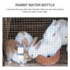 BATHVEVE Hanging 473 ml Plastic Hamster Water Bottle with Leak Protection and Odor-Free Design for Rabbits and Small Animals in Cages view 3