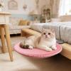 KiBcsLic Cat Bed with Clamp-On Perch, Space-Saving Sun Lounger and Hammock for Small, Medium, and Large Cats, Pink view 4