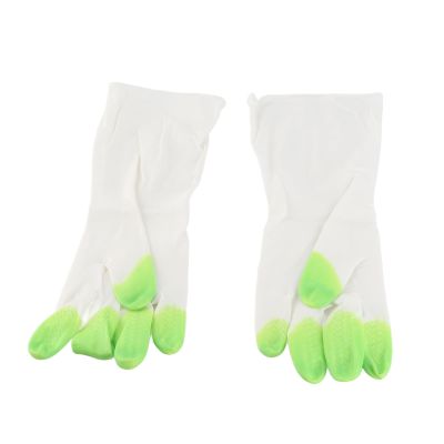 Omabeta PVC Household Gloves, Water-Resistant, Green