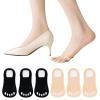 6 Pairs Flinge Women's Invisible Cotton Toe Socks with Toe Caps view 1