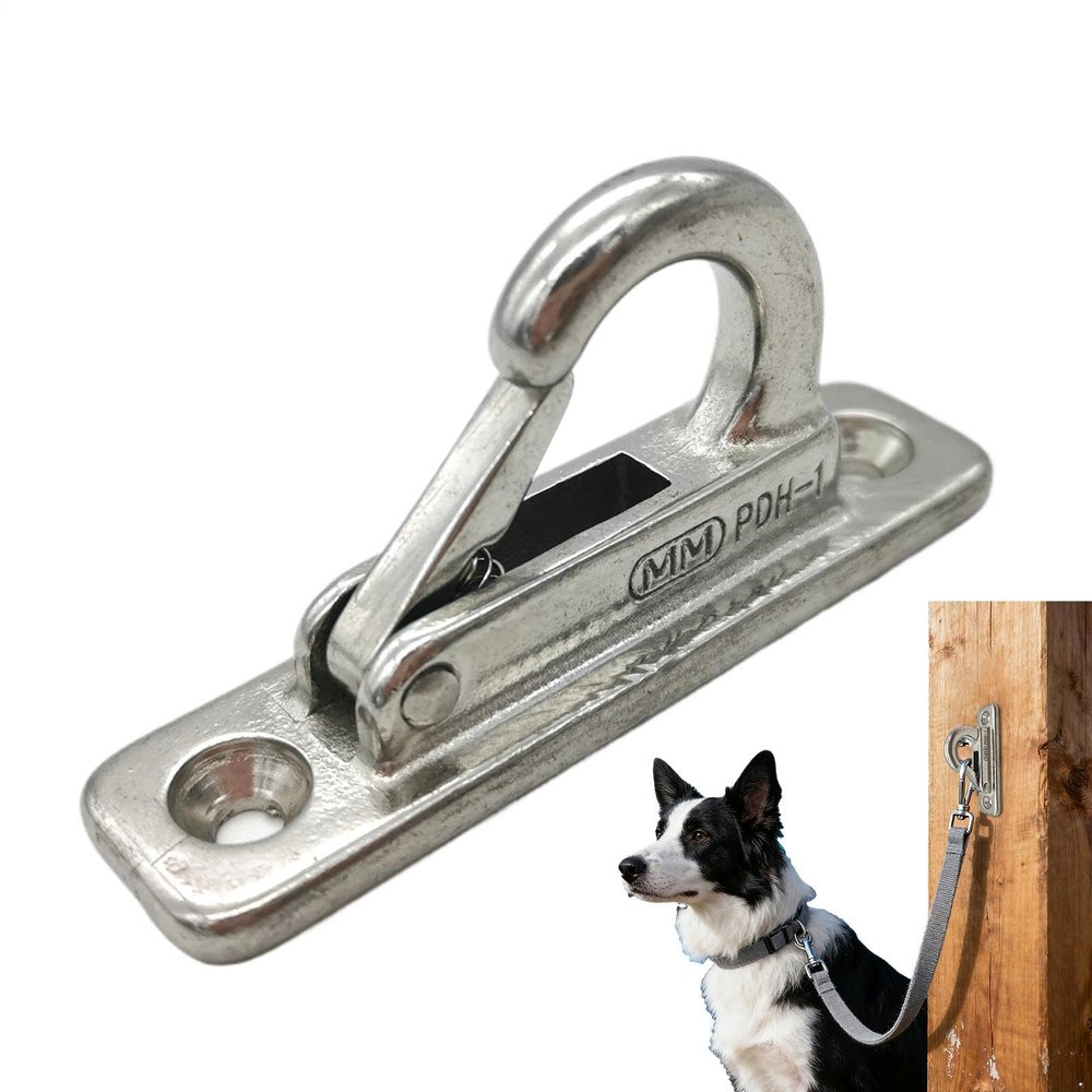 Dog Leash Holder - Stainless Steel