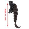 Braided Hair Extension with Bow and Claw Clip view 3