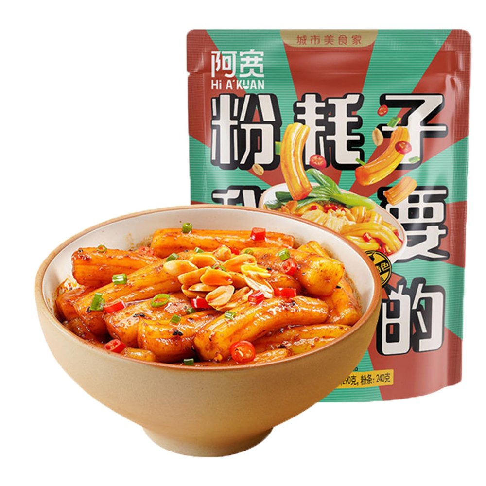 Northeastern Specialty: Instant Potato & Mouse-Tail Noodles with Seasoning Mix, 290 g