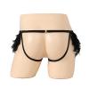Men's Sexy Mesh G-String Thong with O-Ring, Open Crotch, Black I view 4