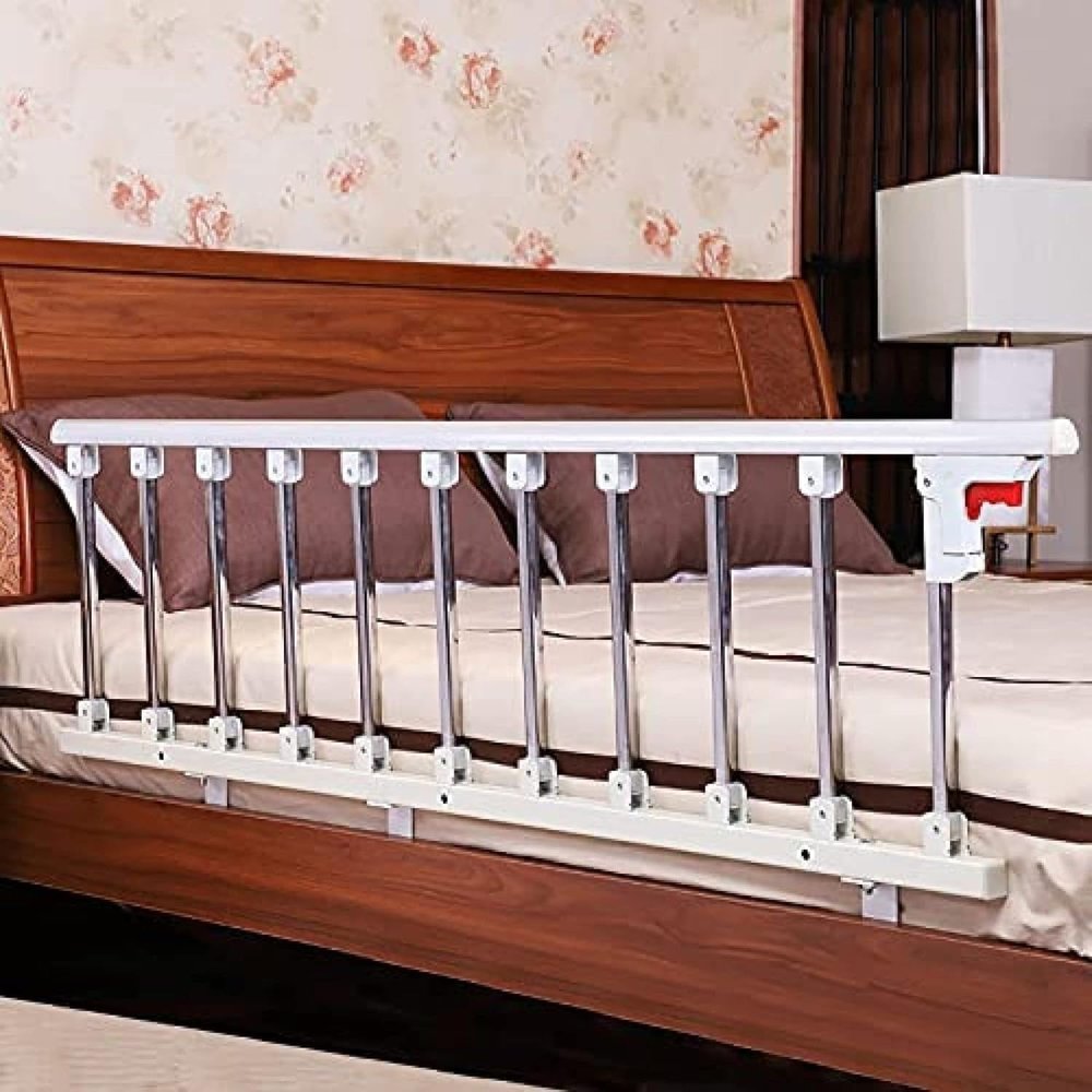 Bed Rail for Older Adults, Foldable Support Handle, Stainless Steel, 11-Speed