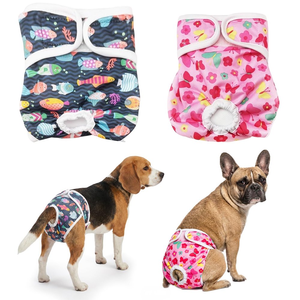 JOVYTH Dog Diapers for Females, 2 Pack