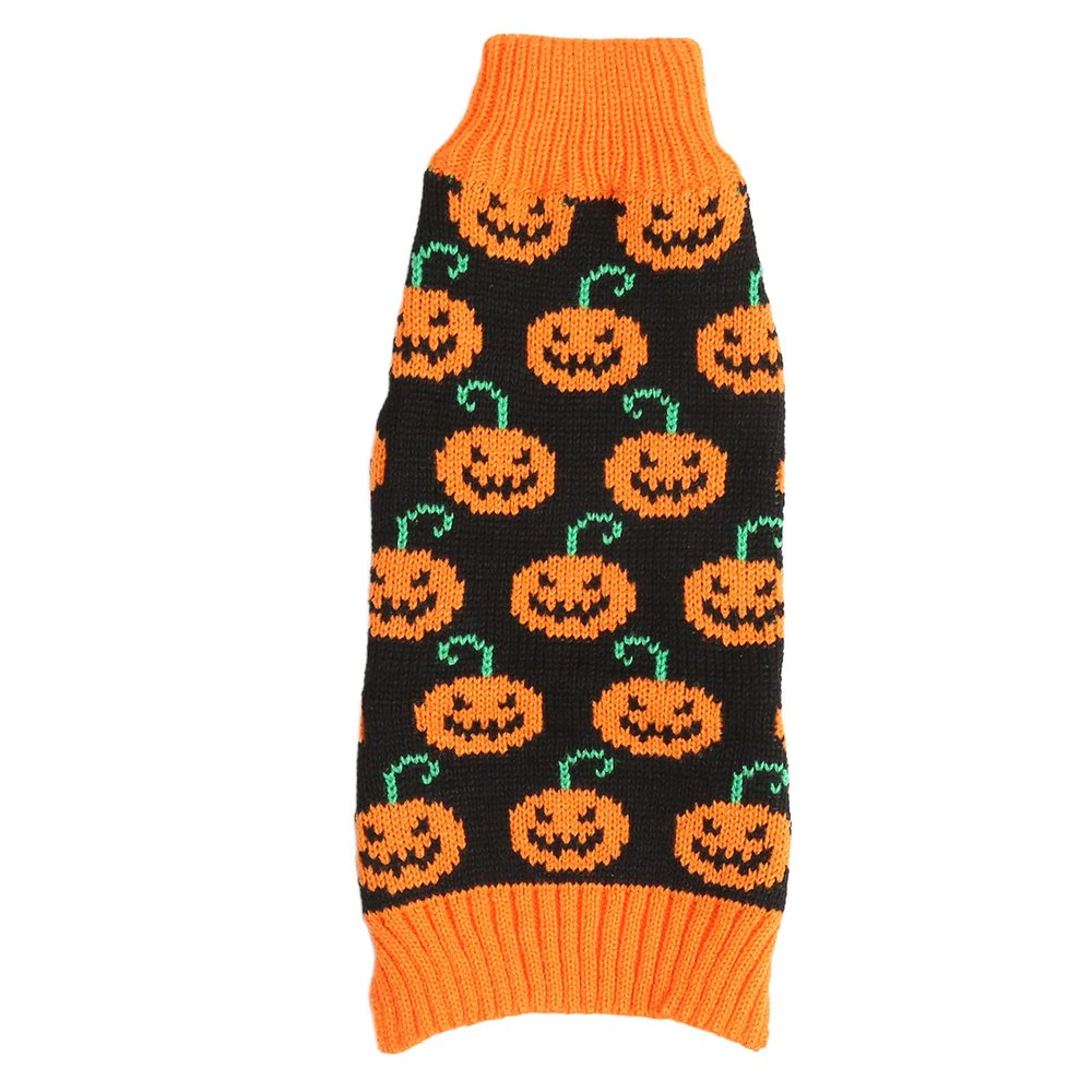 Halloween Face Dog Sweater, Warm Pet Clothing (XS)