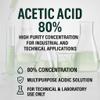 GiDeli 80% Acetic Acid, 3 x 1 L – Strong Vinegar for Cleaning, Descaling, Household Use, Odor Removal and Food Preservation view 2
