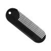 Portable Stainless Steel Beard Comb for Men, Black Zinc Alloy view 1