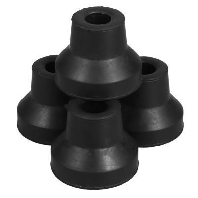 HEANUJJ Rubber Tips for Crutches, 4-Pack, 13 mm, Black, Non-Slip, for Quad Canes and Walking Aids