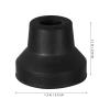 HEANUJJ Rubber Tips for Crutches, 4-Pack, 13 mm, Black, Non-Slip, for Quad Canes and Walking Aids view 2