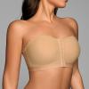 Women’s Strapless Push-Up Bra, Plus Sizes, Wireless, Front Closure, Seamless view 3