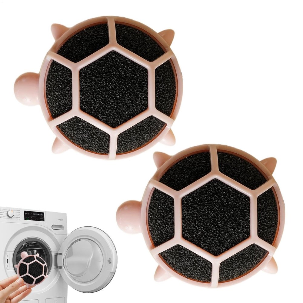 Pet Hair Remover for Laundry, 2 Turtle-Shaped Lint Catchers