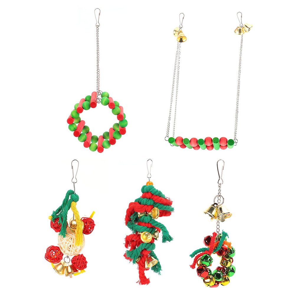 MAMJENNI 5-Pack Parakeet Toys