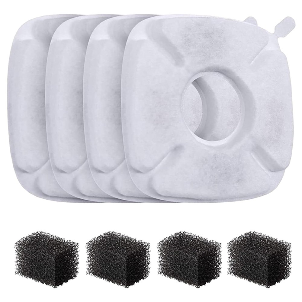 ZwaitL Replacement Filters for Pet Water Fountains, 4-Pack