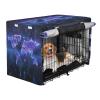 KAAVIYO Blue Purple World Map Dog and Cat Crate Cover, Waterproof Pet Crate Cover for Indoor and Outdoor Use view 2
