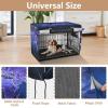 KAAVIYO Blue Purple World Map Dog and Cat Crate Cover, Waterproof Pet Crate Cover for Indoor and Outdoor Use view 4