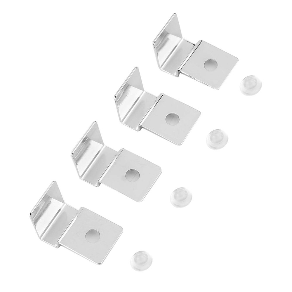 Eminchu Stainless Steel Aquarium Glass Cover Clips, 4 Pack
