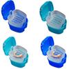 OFFIGAM Plastic Denture Case, 2-Pack, Random Color, with Sieve and Hinge view 1
