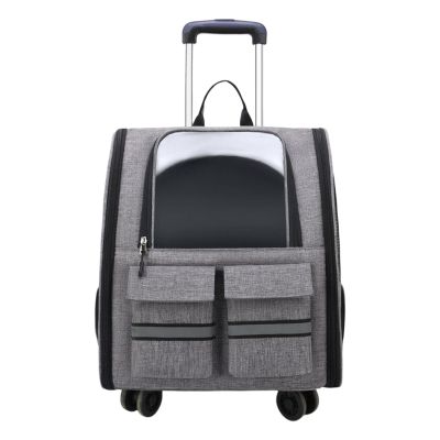 drburpily Breathable Lightweight Transparent Pet Carrier Backpack for Puppies and Small Dogs