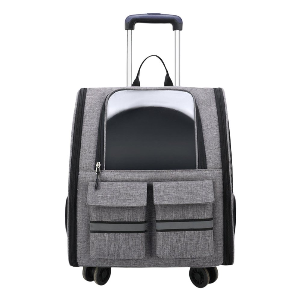 drburpily Breathable Lightweight Transparent Pet Carrier Backpack for Puppies and Small Dogs
