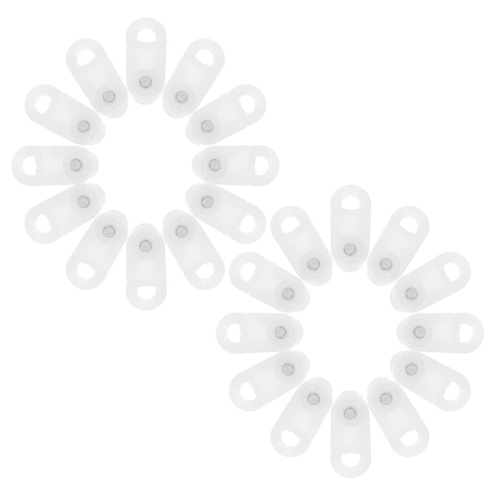 Gadpiparty Plastic Curtain Track Gliders, 100 Pieces with Replacement Parts