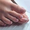 MouyouGlow 24-Piece Short Square Press-On Toenails, French White Tips with Nude Sheer Base view 2