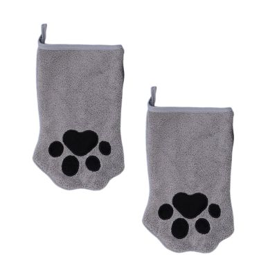 Cat Grooming Gloves - 1 Pair Reusable Double-Sided