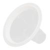 Leakproof Flexible Breast Pump Flange with Soft Silicone White Rim, 24 mm/0.94 in view 1
