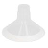 Leakproof Flexible Breast Pump Flange with Soft Silicone White Rim, 24 mm/0.94 in view 2