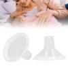 Leakproof Flexible Breast Pump Flange with Soft Silicone White Rim, 24 mm/0.94 in view 4