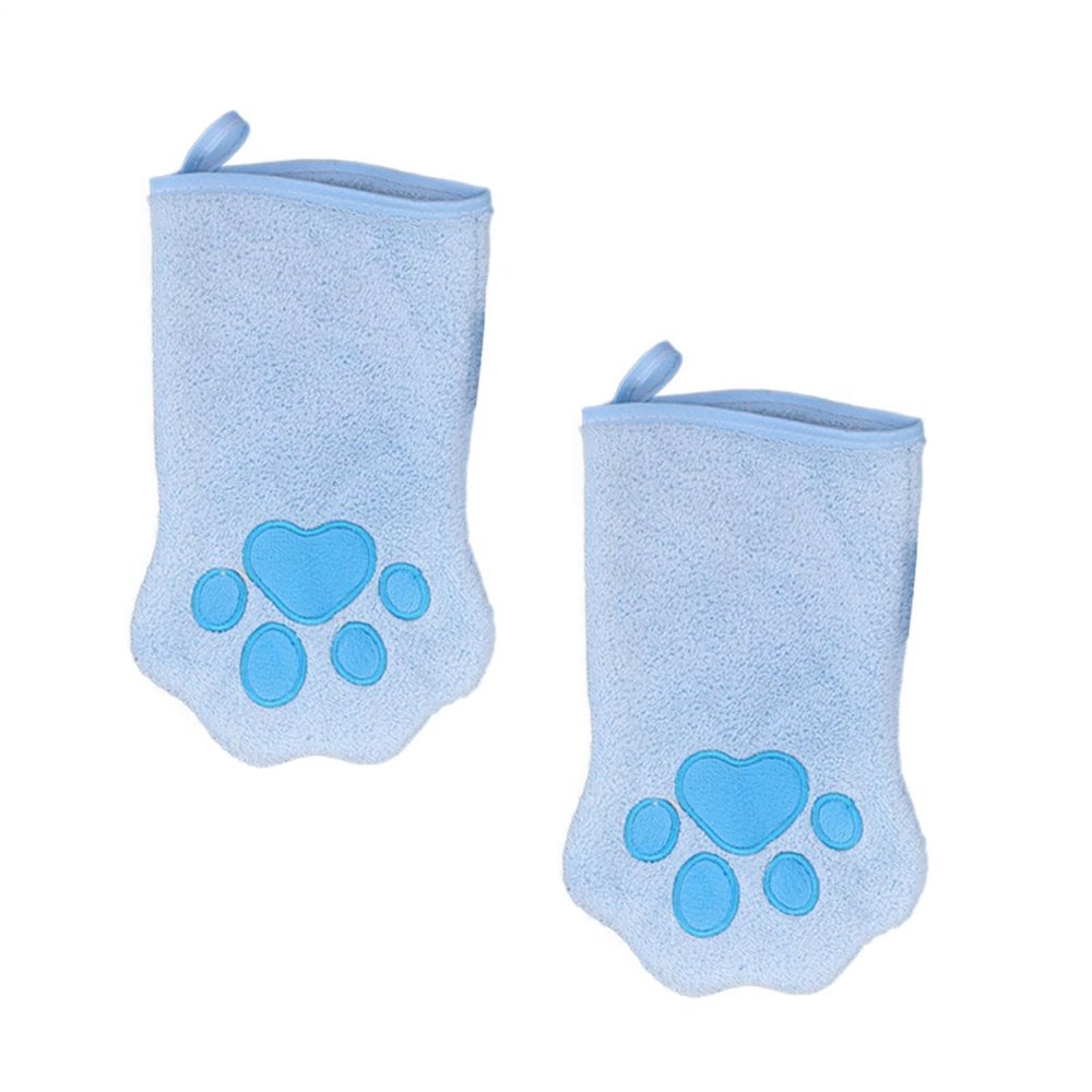 Pet Washing Gloves, Pair, Coral Fleece, Quick-Drying