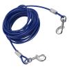 Dog Tie-Out Cable, Steel Wire, Double-Ended, Bite-Resistant, Outdoor Camping, for Small, Medium, and Large Dogs (6 mm x 3 m / 0.24 in x 9.8 ft) view 2