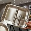 Stainless Steel Divided Meal Tray with Four Sections view 4