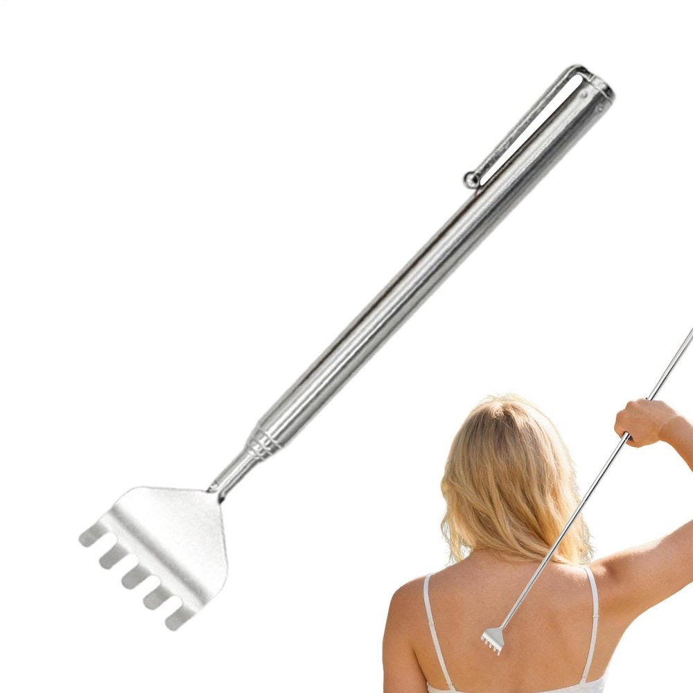 Portable Stainless Steel Back Scratcher for Adults