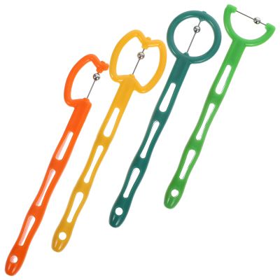 Tongue Tip Exercisers, 4-Piece Plastic Set for Children's Speech Exercises