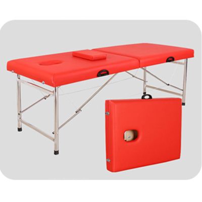 Portable, Adjustable Massage Table with Stainless Steel Frame for Spas and Salons