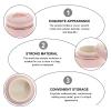 NESTINGHO Pink Round Ceramic Airtight Tea Canister for Loose Tea view 3