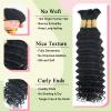 Human Braiding Hair for Boho Braids, 20-Inch, Deep Wave, 3 Bundles/Pack view 2