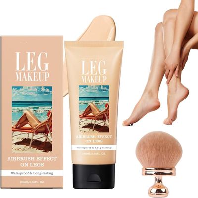 Waterproof Body Foundation & Concealer with Brush (#01)