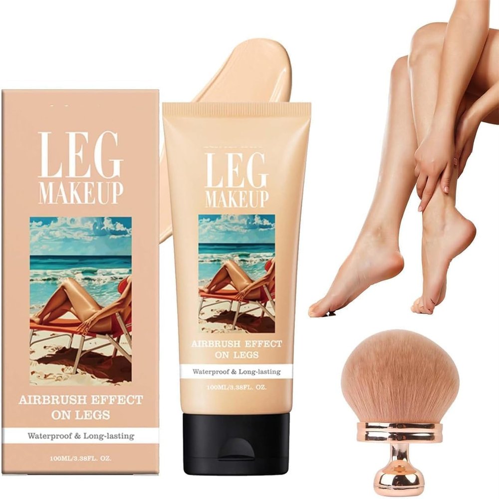 Waterproof Body Foundation & Concealer with Brush (#01)
