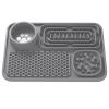 Dog Lick Mat, Large Silicone Lick Tray with Spiky Texture, Non-Slip Suction Cup, Dishwasher-Safe, Gray view 1