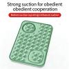 Dog Lick Mat, Large Silicone Lick Tray with Spiky Texture, Non-Slip Suction Cup, Dishwasher-Safe, Gray view 3