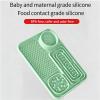 Dog Lick Mat, Large Silicone Lick Tray with Spiky Texture, Non-Slip Suction Cup, Dishwasher-Safe, Gray view 4