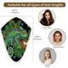 Chintiz Microfiber Hair Towel for Women, Tropical Chameleon view 2