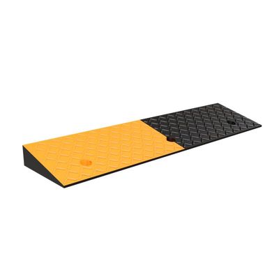 HENANCXF Wheelchair Ramp, Non-Slip Surface, for Cars, Mobility Scooters and Wheelchairs, Yellow/Black, 100 x 25 x 7 cm