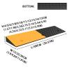 HENANCXF Wheelchair Ramp, Non-Slip Surface, for Cars, Mobility Scooters and Wheelchairs, Yellow/Black, 100 x 25 x 7 cm view 2