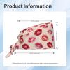 KWQDOZF Work Cap with Lip-Kiss Print (2), Tie-On Adjustable Turban with Sweatband for Women and Men view 3